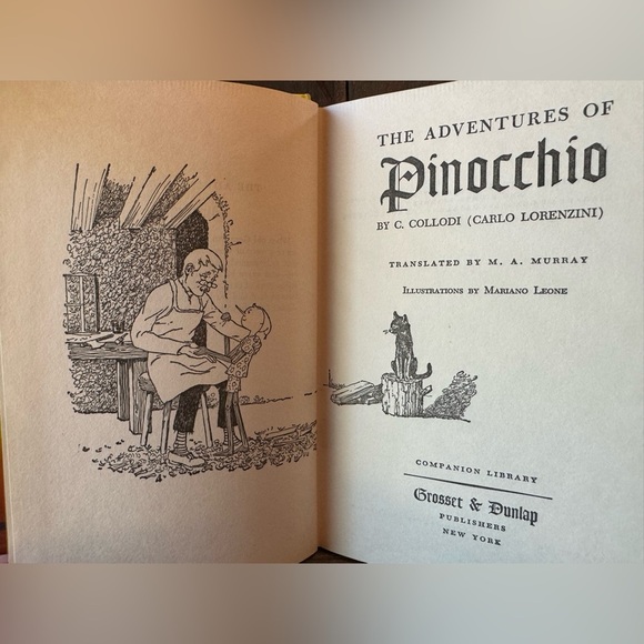 VINTAGE The Adventures of Pinocchio by C. Collodi - Companion Library Bo… - Picture 6 of 12